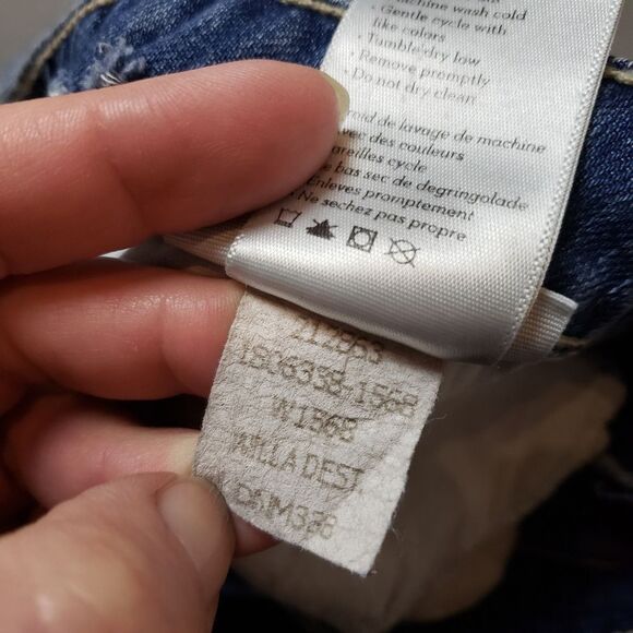 Paige Sz 32 JAMES CROP Willa JEANS super distressed / destroyed - Picture 11 of 16